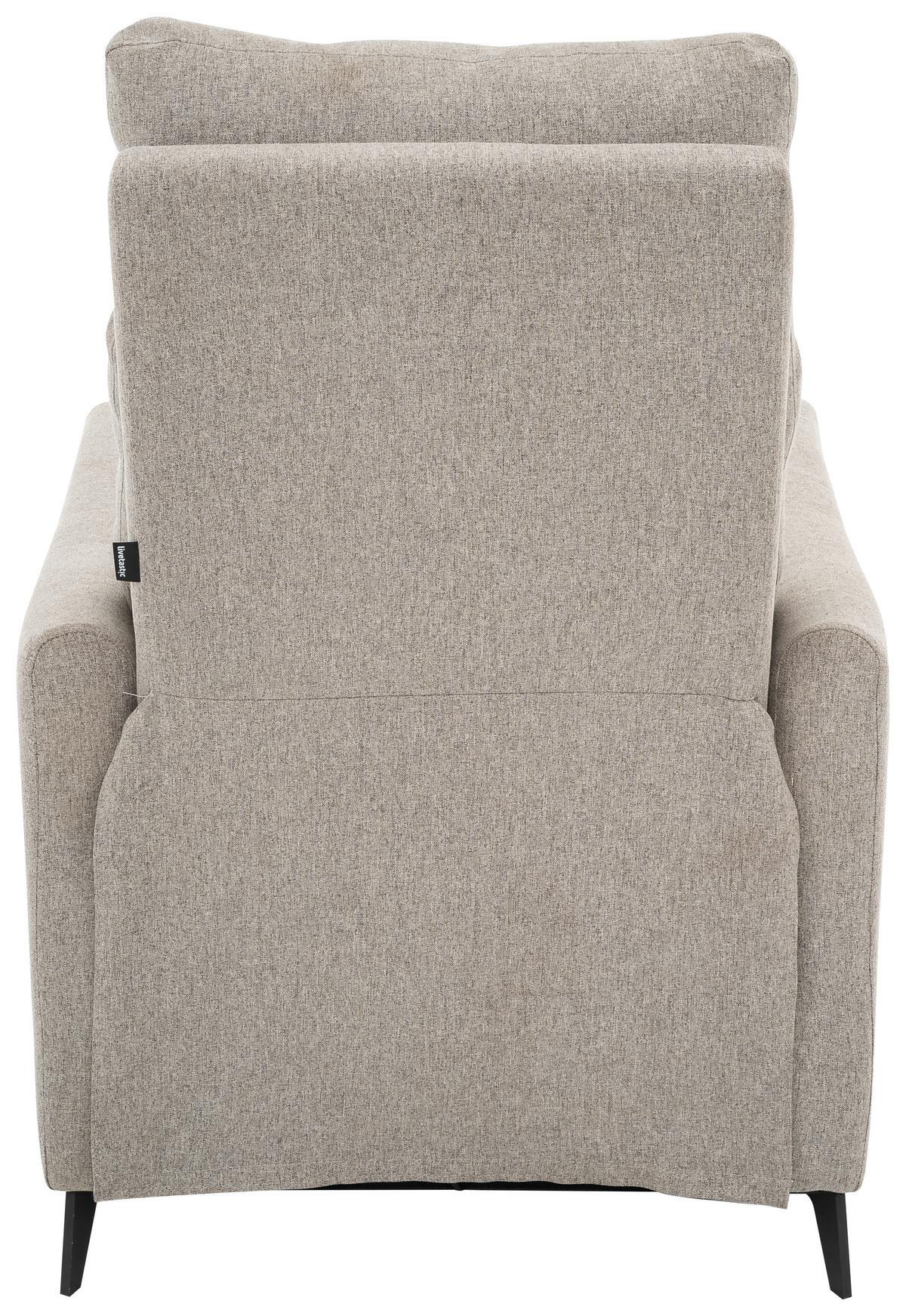 Počivalnik Solace, Siva - siva/črna, Design, kovina/tekstil (72/100/89cm) - Livetastic