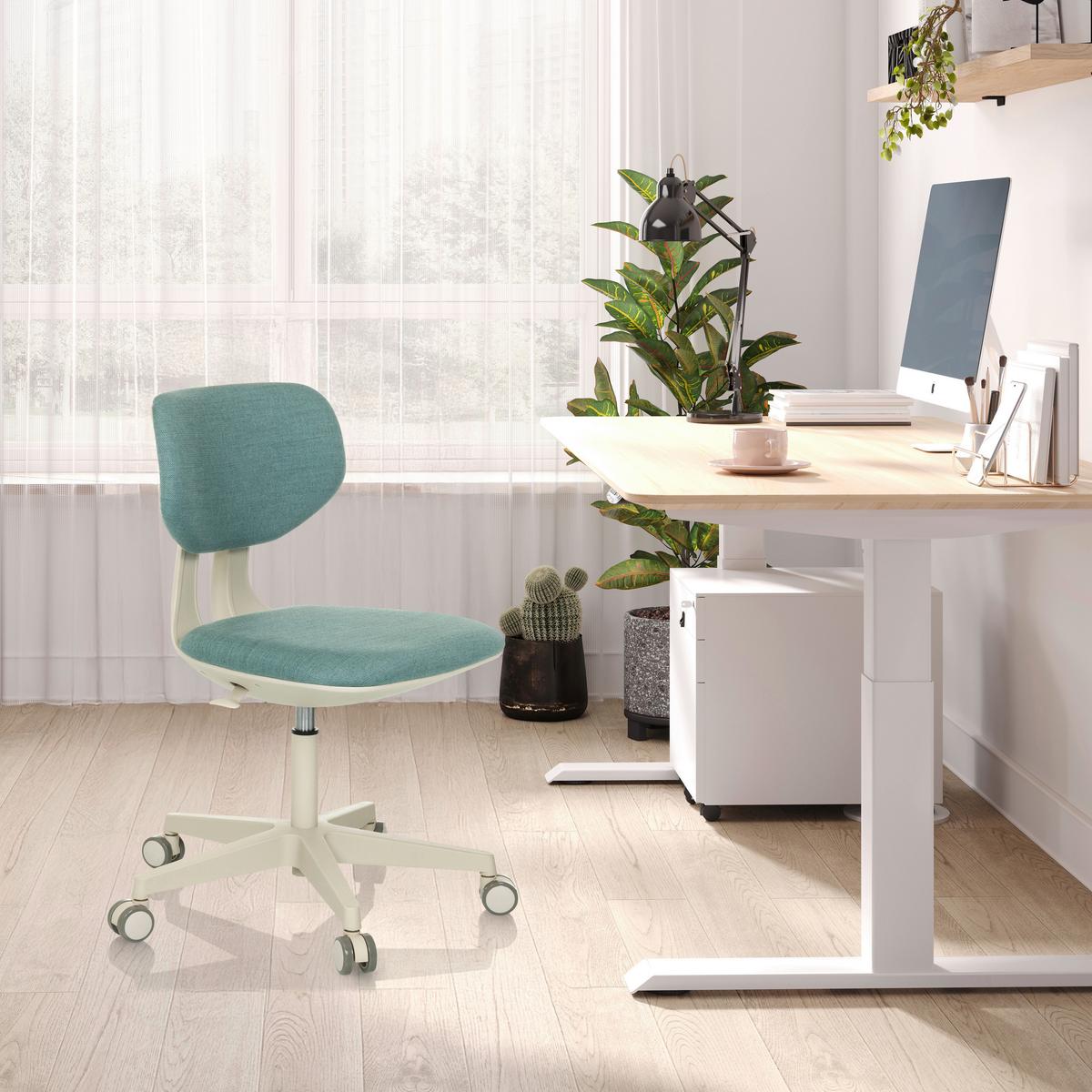 Otroški Vrtljivi Stol Kid Classic, Modra - modra/sivobela, Moderno, umetna masa/tekstil (51/72 - 87/51cm) - MID.YOU