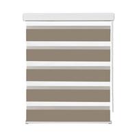 Rulou zebră Thomas - taupe, plastic/textil (140/160cm) - Premium Living