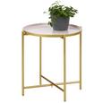 Beistelltisch Rosa/goldfarben - Goldfarben/Rosa, MODERN, Metall (37/40cm) - Modern Living Beistelltisch Rosa/goldfarben - Goldfarben/Rosa, MODERN, Metall (37/40cm) - Modern Living