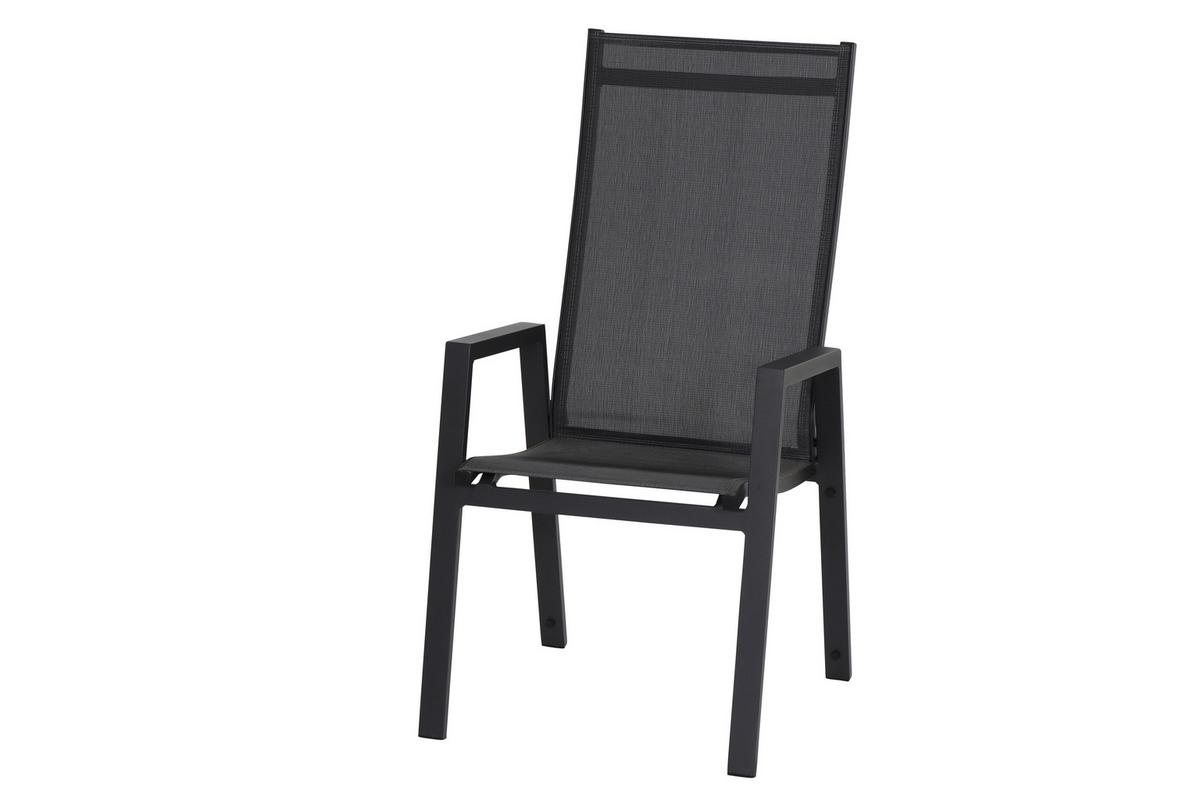 STAPELSESSEL M90919 - Anthrazit, KONVENTIONELL, Kunststoff/Metall (60/111,5/74cm) - Siena Garden