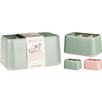 Kozmetikai Rendszerező Bud - pink/zöld, műanyag (15/8/9,8cm)