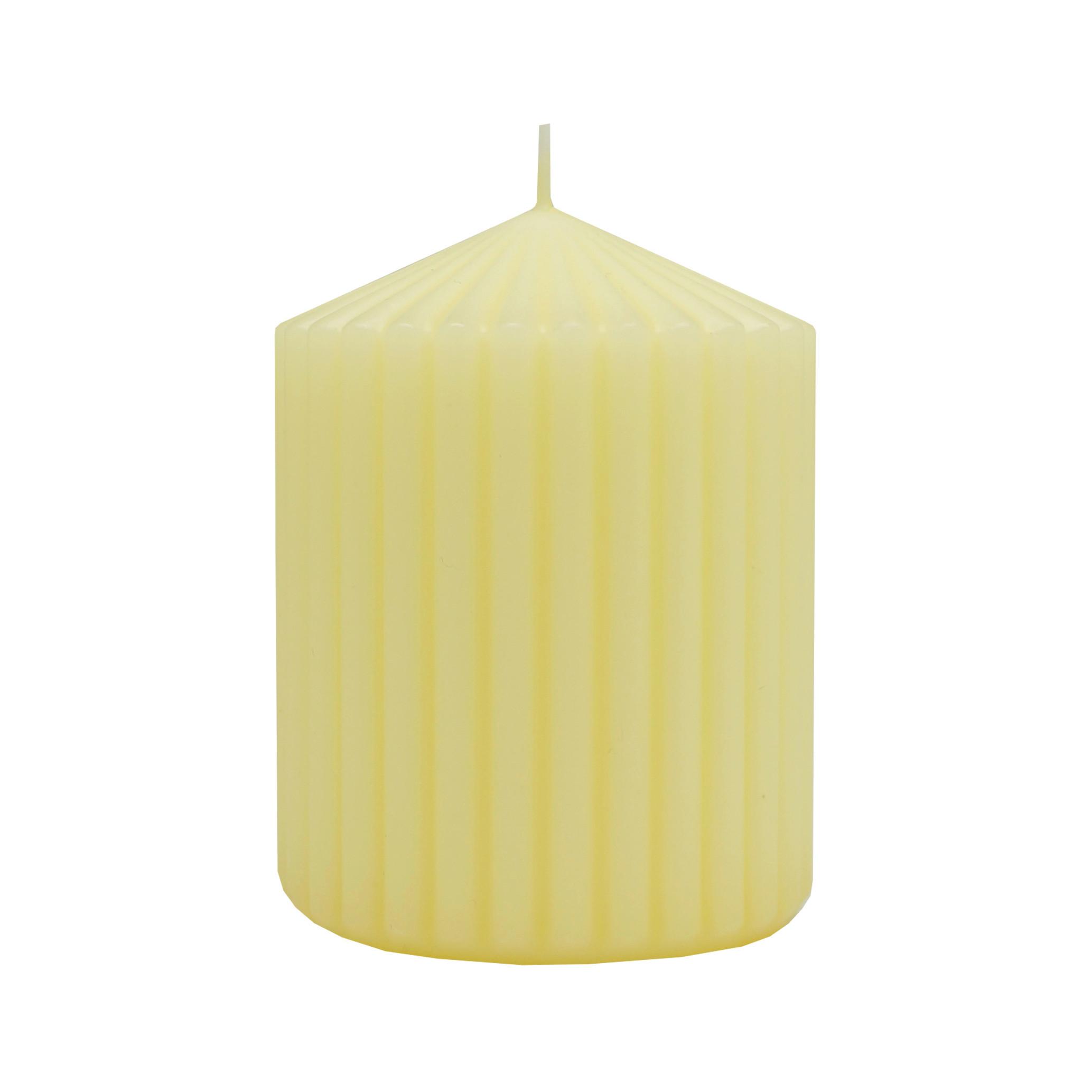Stumpenkerze Liona Gelb - Gelb (7/9cm) - Mömax