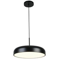 LED-Hängeleuchte Mike Schwarz/Weiß max. 36 Watt - Transparent/Schwarz, MODERN, Kunststoff/Metall (40/130cm) - Mömax