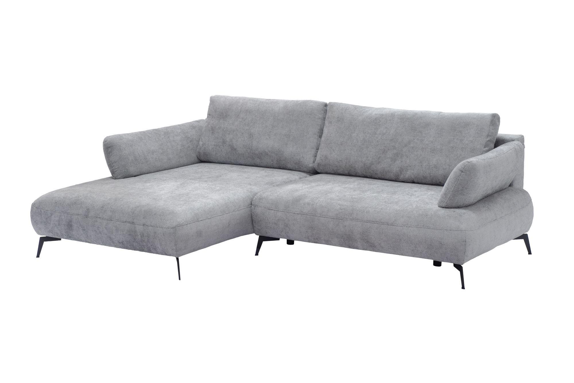 Kutna Garnitura Madison - svijetlo siva/crna, Moderno (186/92/284cm) - Modern Living