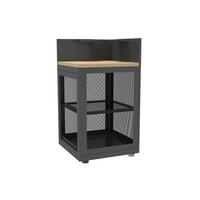 Outdoorküchenunterschank Ecke Origin Anthrazit - Anthrazit, Basics, Metall (60/110/60cm) - Gardenson