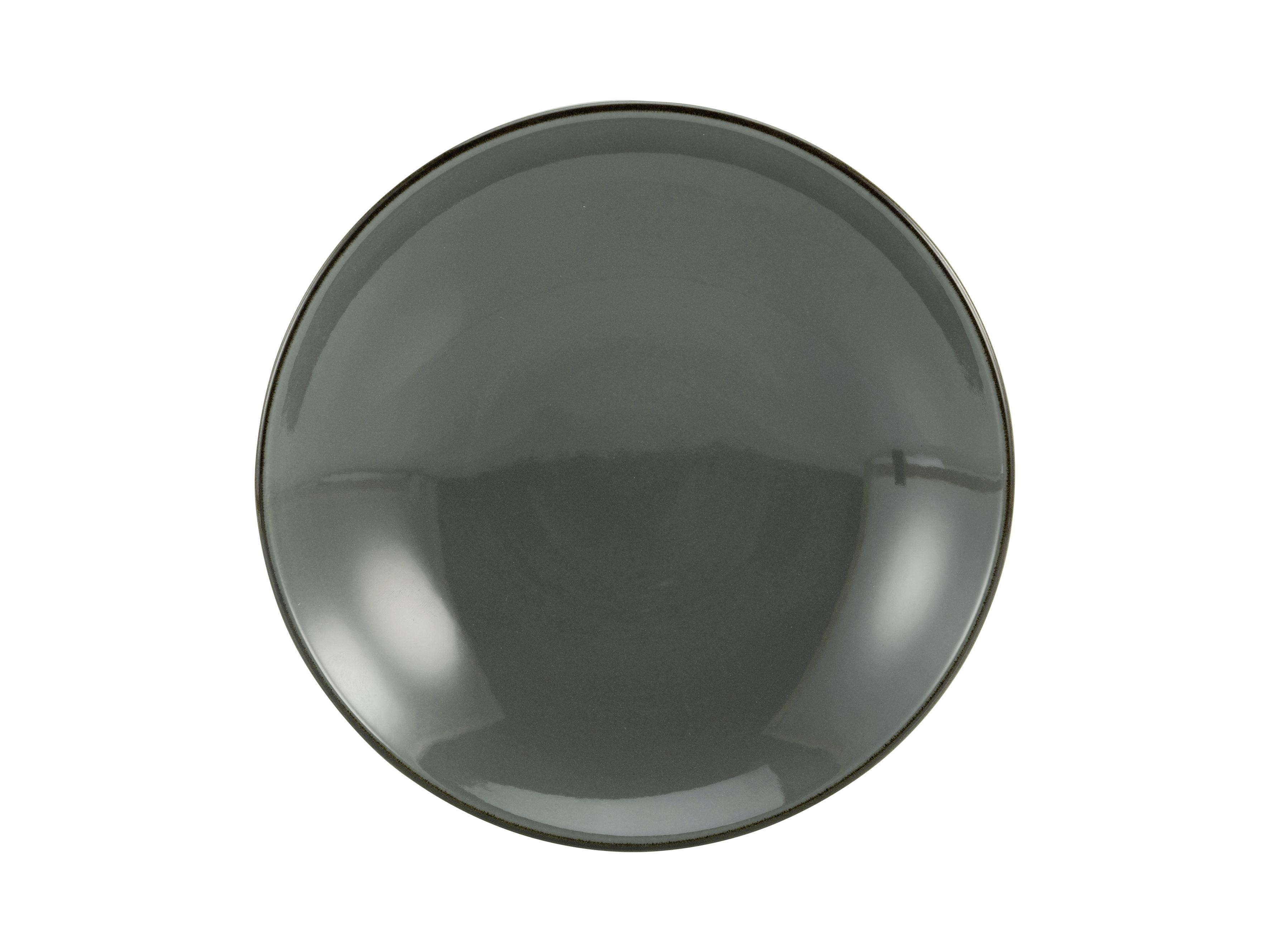 TANJUR DUBOKI LINEN - antracit, keramika (22/4cm) - Premium Living