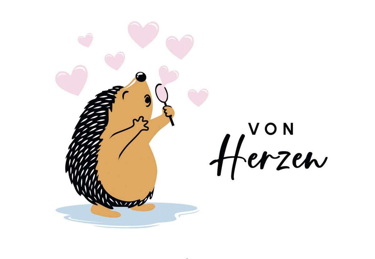 Glückwunschkarte Edelschwarz Multicolor - Basics, Papier (13/9cm)