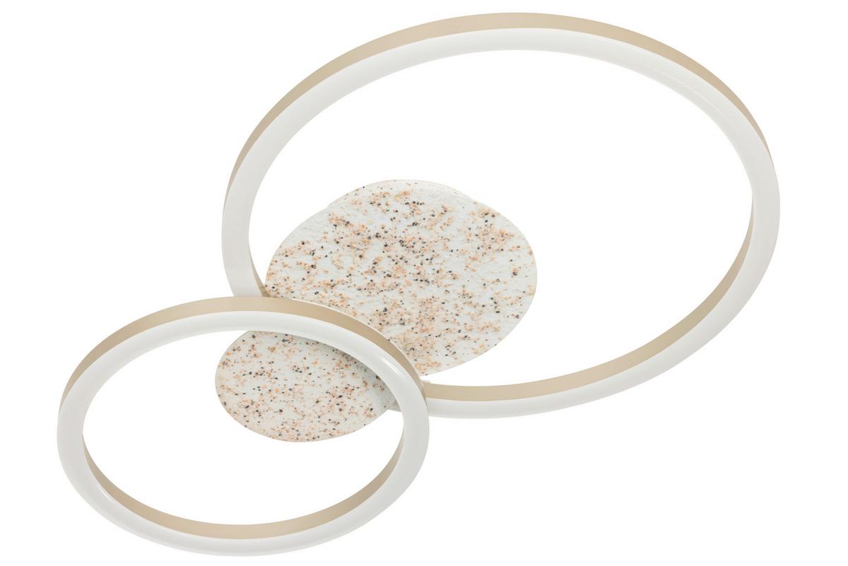 LED-Deckenleuchte Charles Champagnerfarben max. 24 Watt - Champagner, Basics, Kunststoff/Metall (50/33/6.8cm)