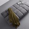 BÄDDSOFFA ALVA - mörkgrå/naturfärgad, Modern, trä/textil (185/80/88cm) - Bessagi Home