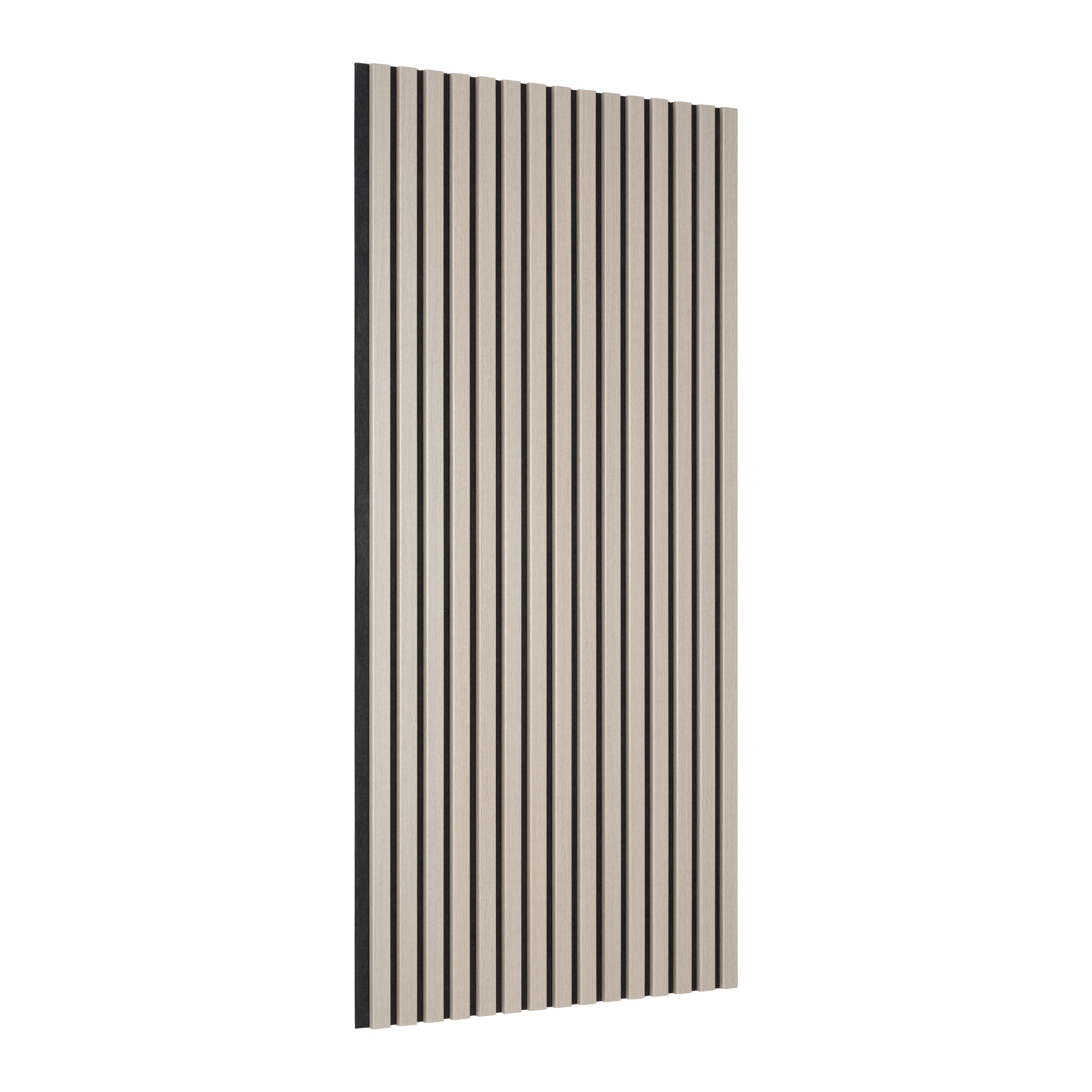 Akustikpaneel Lucia Grau - Grau, MODERN, Holzwerkstoff/Textil (60/120/1,5cm) - Mömax