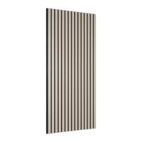 Akustikpaneel Lucia Grau - Grau, MODERN, Holzwerkstoff/Textil (60/120/1,5cm) - Mömax