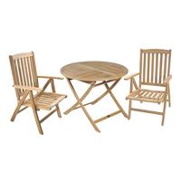 Gartenset Solo Teak - Teakfarben, Basics, Holz (62/103,5/61cm) - Gardenson