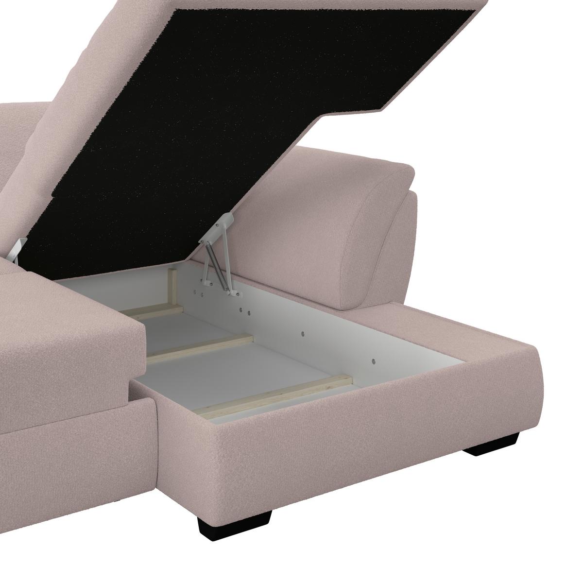 Kutna Garnitura Berisso - crna/sivo-bež, Konvencionalno, tekstil (278/187cm) - Ondega