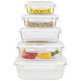Set Caserole Alimentare Jenny - clar/transparentă, plastic/sticlă - Modern Living Set Caserole Alimentare Jenny - clar/transparentă, plastic/sticlă - Modern Living