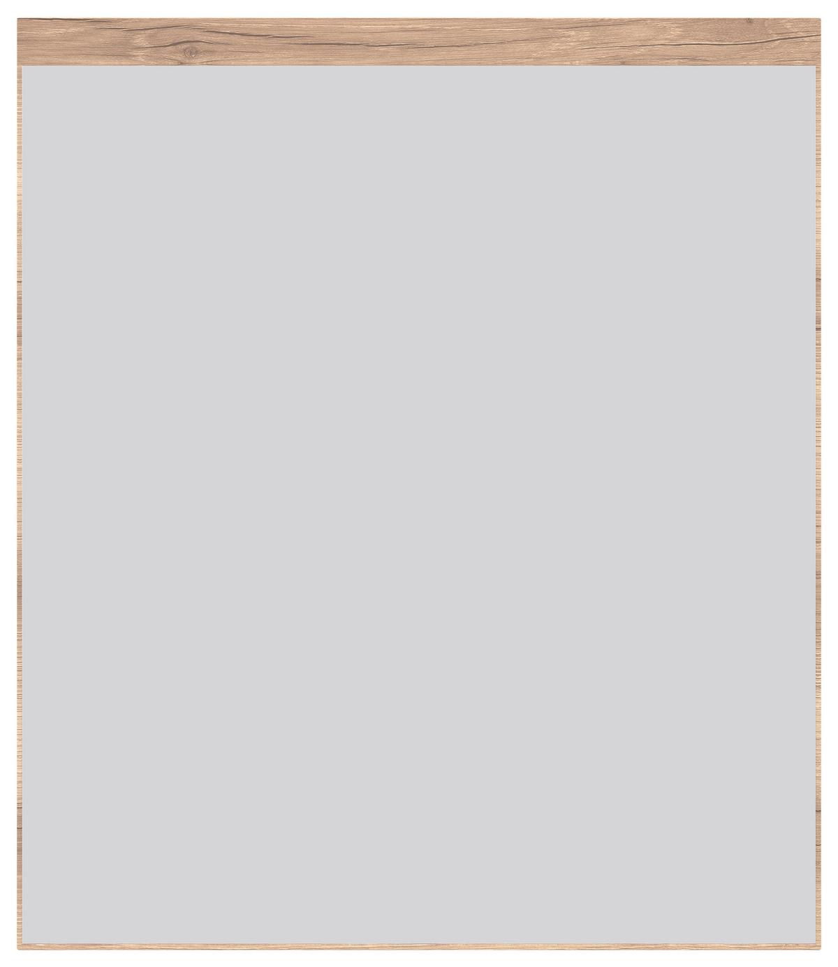 Ogledalo Vancouver - boje hrasta, Moderno, staklo/drvni materijal (75/87/2cm) - Premium Living