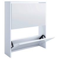 Schuhkipper Stido L Weiß - Weiß, KONVENTIONELL, Holzwerkstoff (63/73/17cm) - MID.YOU