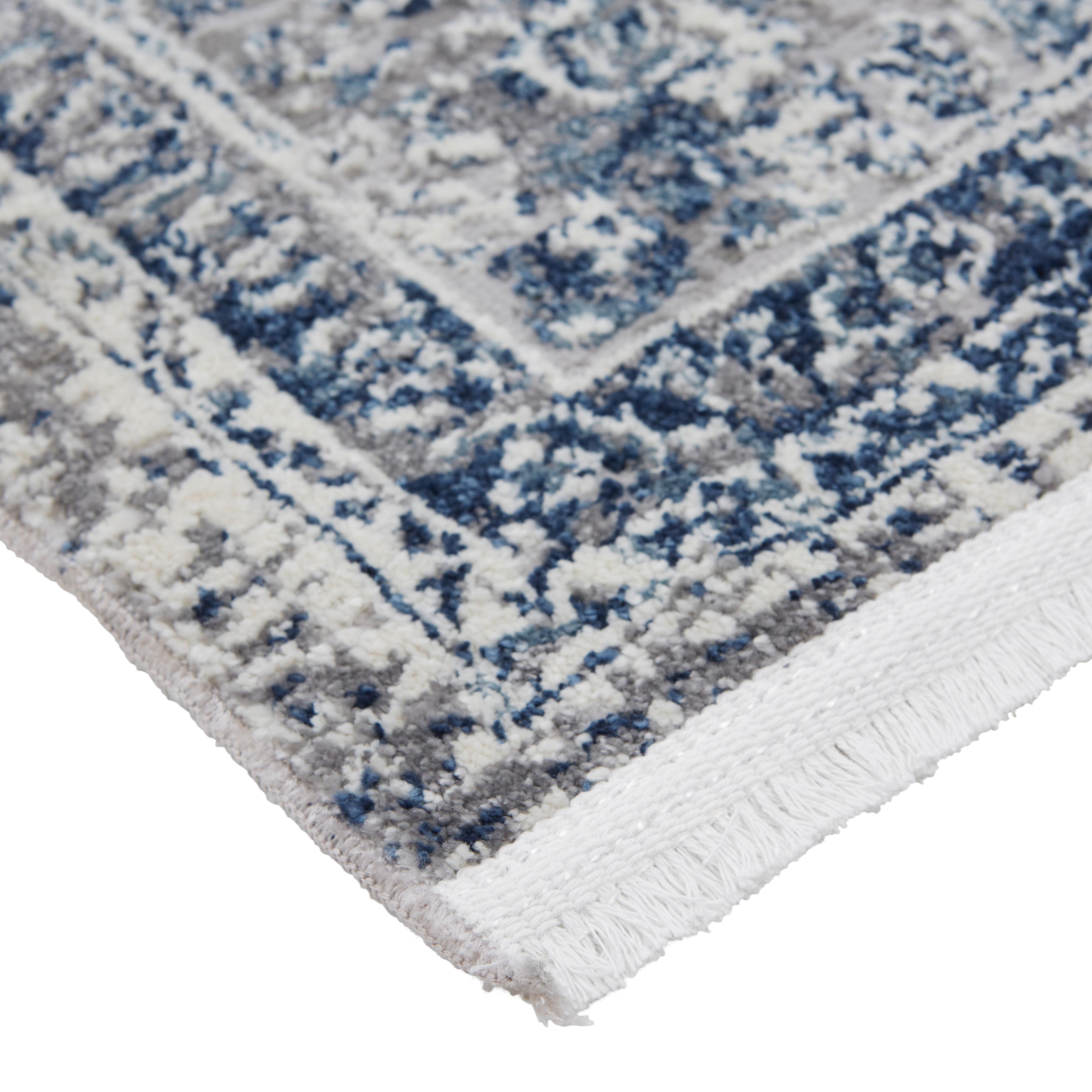 VÄVD MATTA MARCUS 3 - ljusblå/cremefärgad, textil (160/230cm) - Mömax