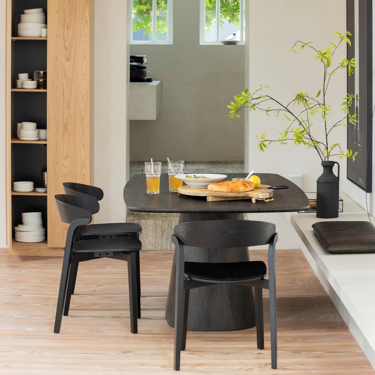 Esstisch Leah Dunkelbraun - Dunkelbraun, Design, Holzwerkstoff (200/105/76cm) - Livetastic