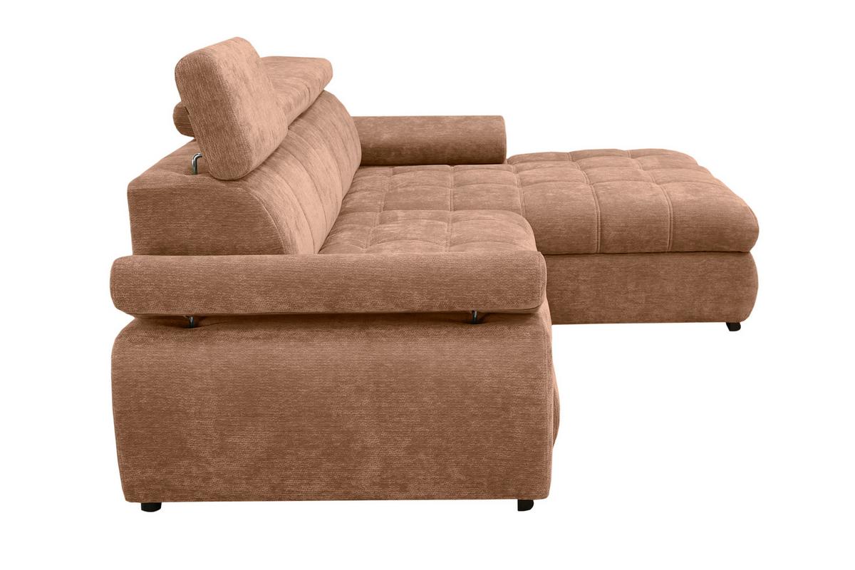 Kutna Garnitura Vegas - crna/terakota, Design, drvo/tekstil (294/173cm) - Modern Living