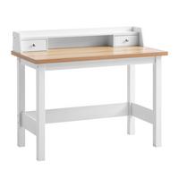 Pisalna Miza Sonoma, Bela - srebrne barve/bela, Design, kovina/leseni material (106/53/90cm) - Livetastic