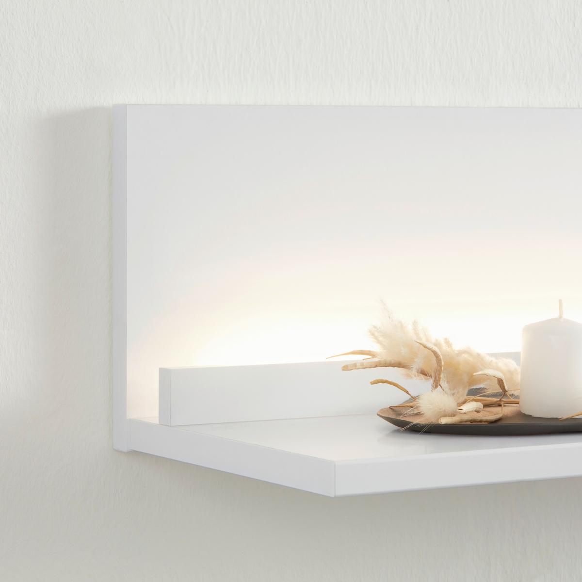 Winkelbaord Florenz Weiß - Weiß, MODERN, Holzwerkstoff (160/18/21,6cm) - Premium Living