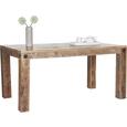 Esstisch in Braun aus Mangoholz - Naturfarben, LIFESTYLE, Holz (160/76/90cm) - ZANDIARA