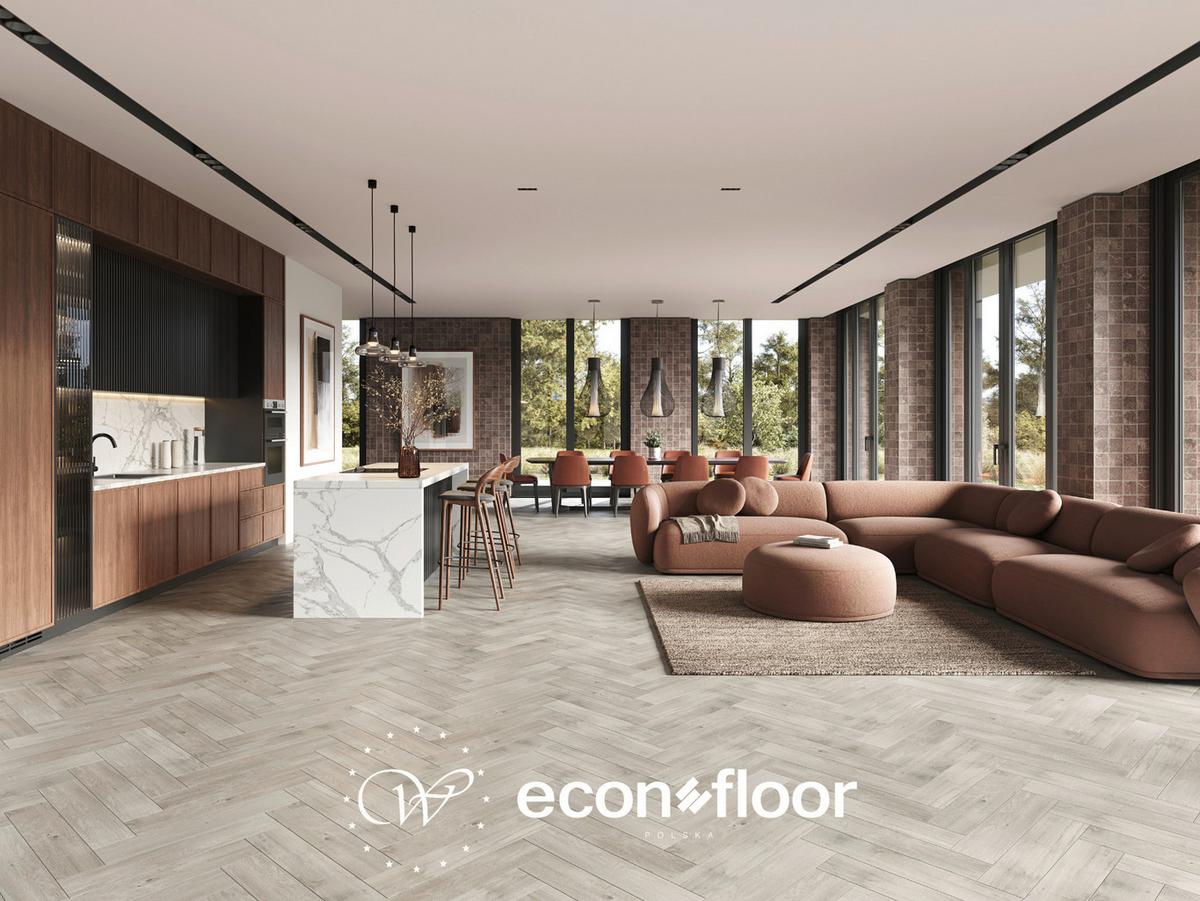 Vinilna Talna Obloga Herringebone, Barva Hrasta - sivi hrast, Basics, kamen/umetna masa (23/128/0.57cm)