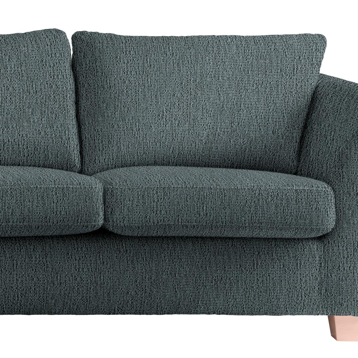 2-Sitzer-Sofa Devado Dunkelgrau - Dunkelgrau/Naturfarben, Holz/Textil (190/70-85/95cm) - Mömax