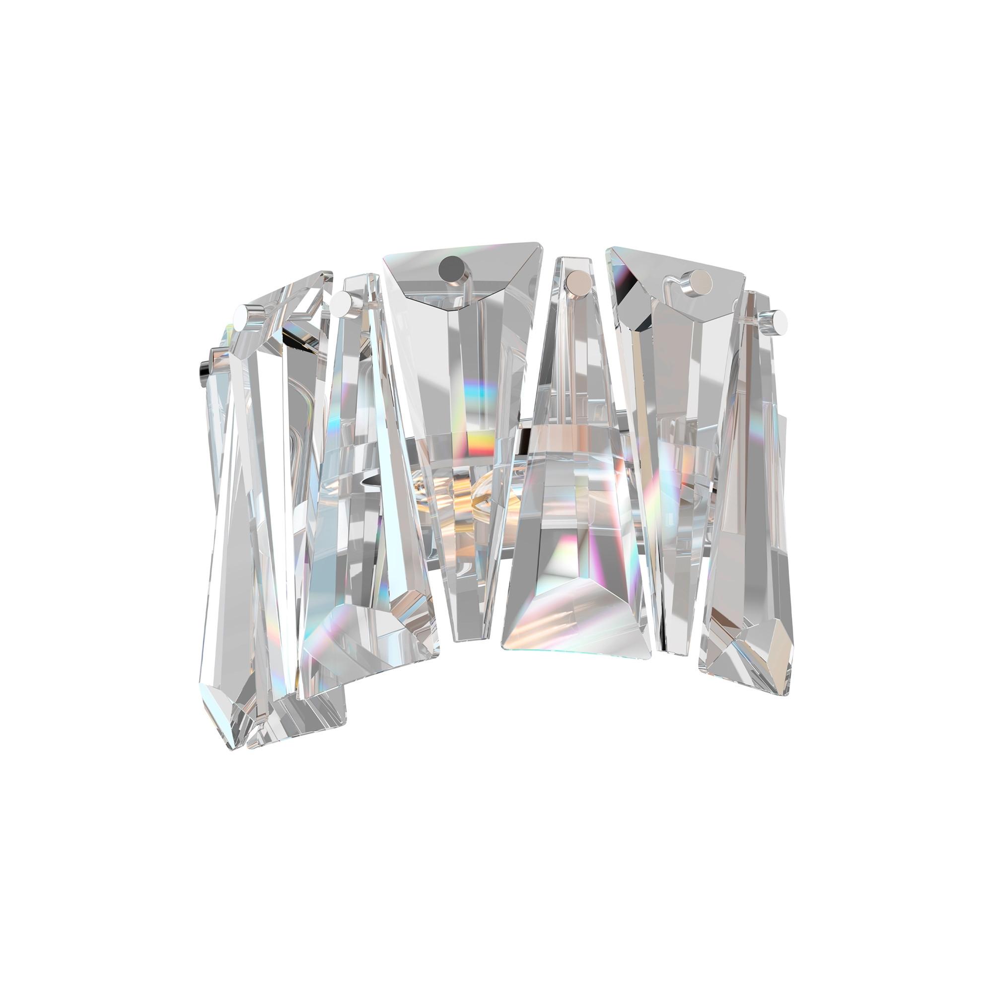 WANDLEUCHTE PUNTES - Chromfarben, Trend, Metall (15.3/16/25.6cm) - MAYTONI