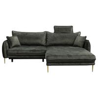 Coltar WHISPER - verde închis, Modern, textil (260/90/194cm) - Mömax
