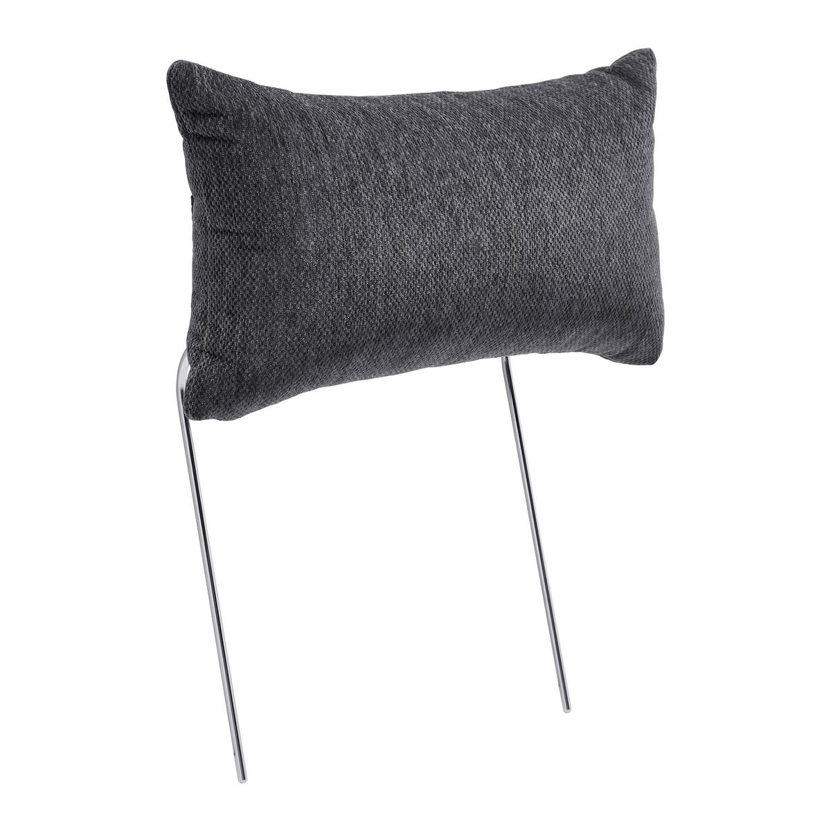 Naslon Za Glavo Focus L - siva, Konvencionalno, kovina/tekstil (50/26cm) - Based
