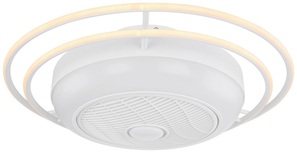 Deckenventilator Romario max. 34 Watt - Weiß, Basics, Kunststoff/Metall (73/23cm) - Globo