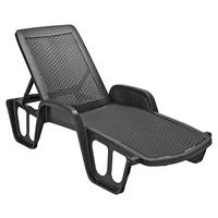 Napozóágy Pool - antracit, Konventionell, műanyag (71/100/192cm) - Mömax