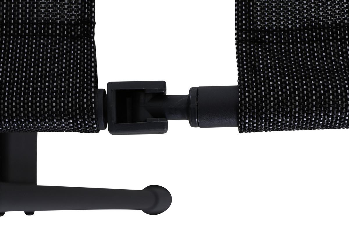 Campinghocker klappbar Comfort nur Fußteil - Anthrazit, KONVENTIONELL, Textil/Metall (65cm) - Siena Garden