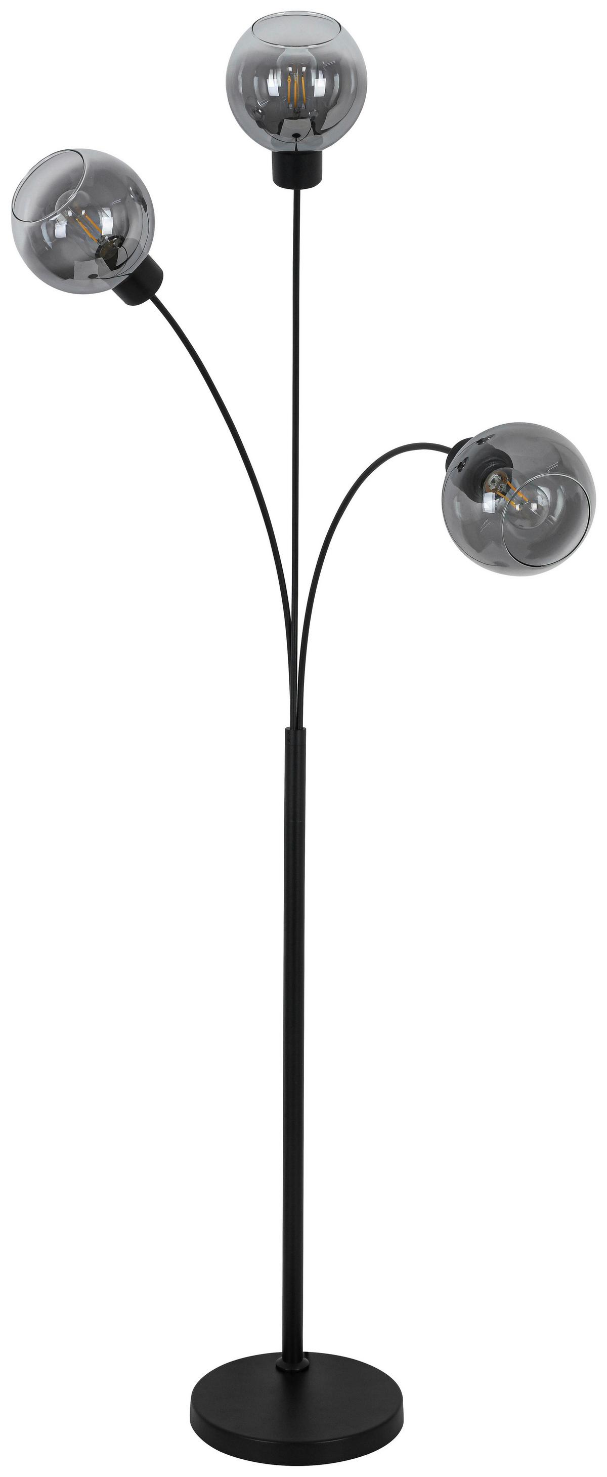 Stoječa Svetilka Gitti - črna, Moderno, kamen/kovina (63/160cm) - Mömax