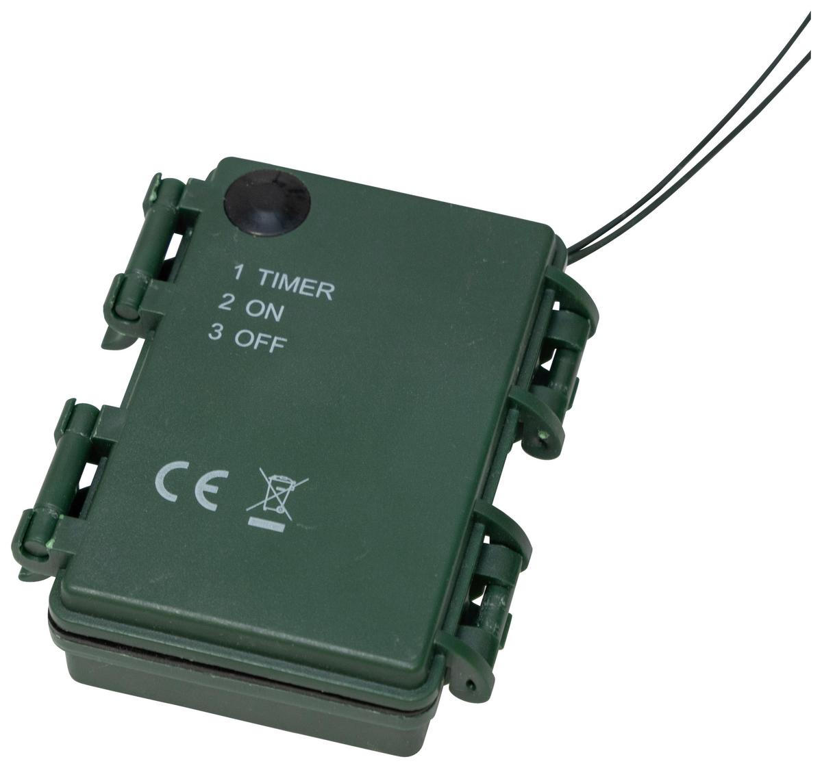 Lichterkette Zim Dunkelgrün max. 1 Watt - Dunkelgrün, Romantik / Landhaus, Kunststoff (720cm) - Modern Living