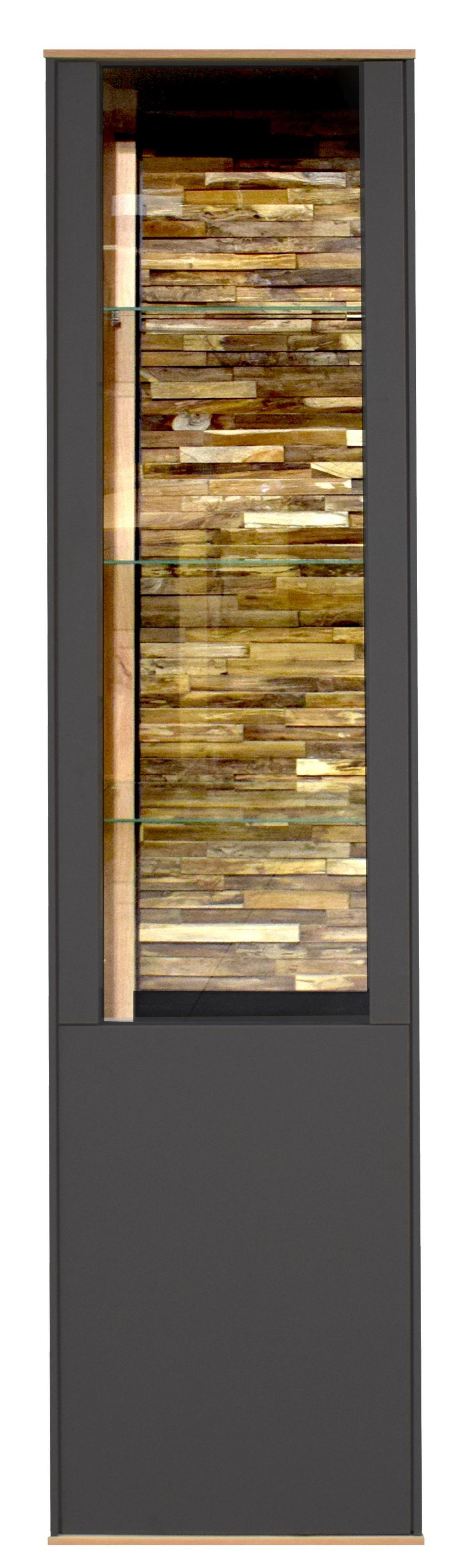 Vitrină COMO - stejar Artisan/antracit, Modern, material pe bază de lemn (42/180/42cm) - Premium Living