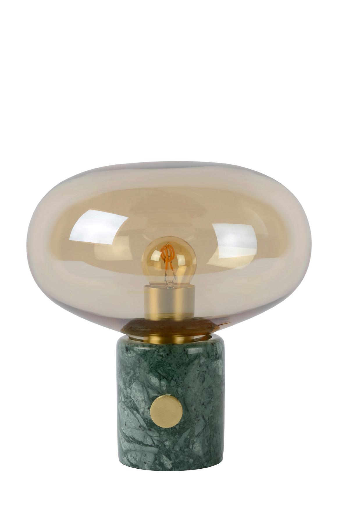 Tischleuchte 03520/01/62 Charlize - Bernsteinfarben/Grün, Basics, Glas/Stein (23/24cm) - Lucide