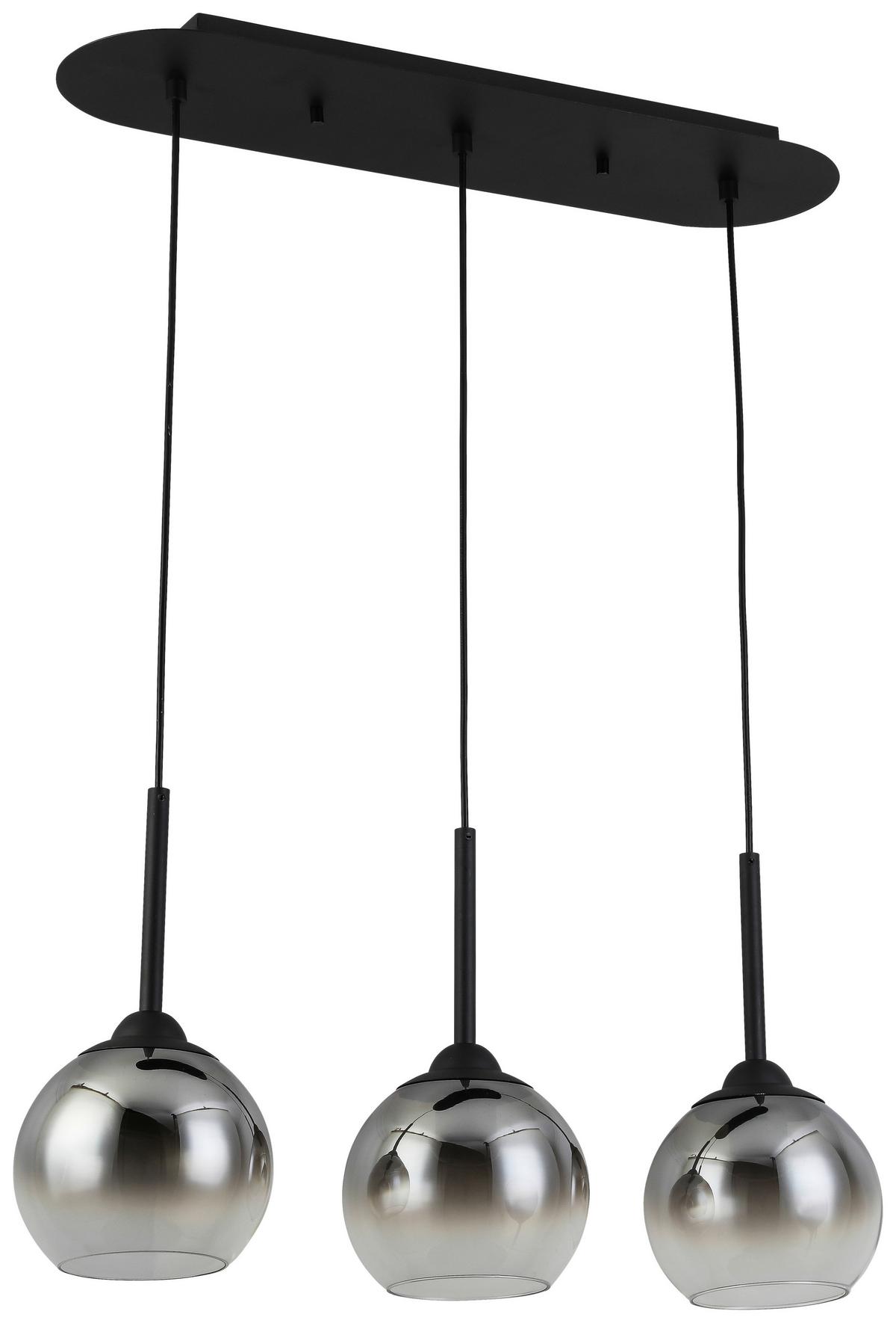 LAMPA WISZĄCA KIAN  -VISIONA- - czarny, Modern, tworzywo sztuczne/metal (66/18/120cm) - Visiona