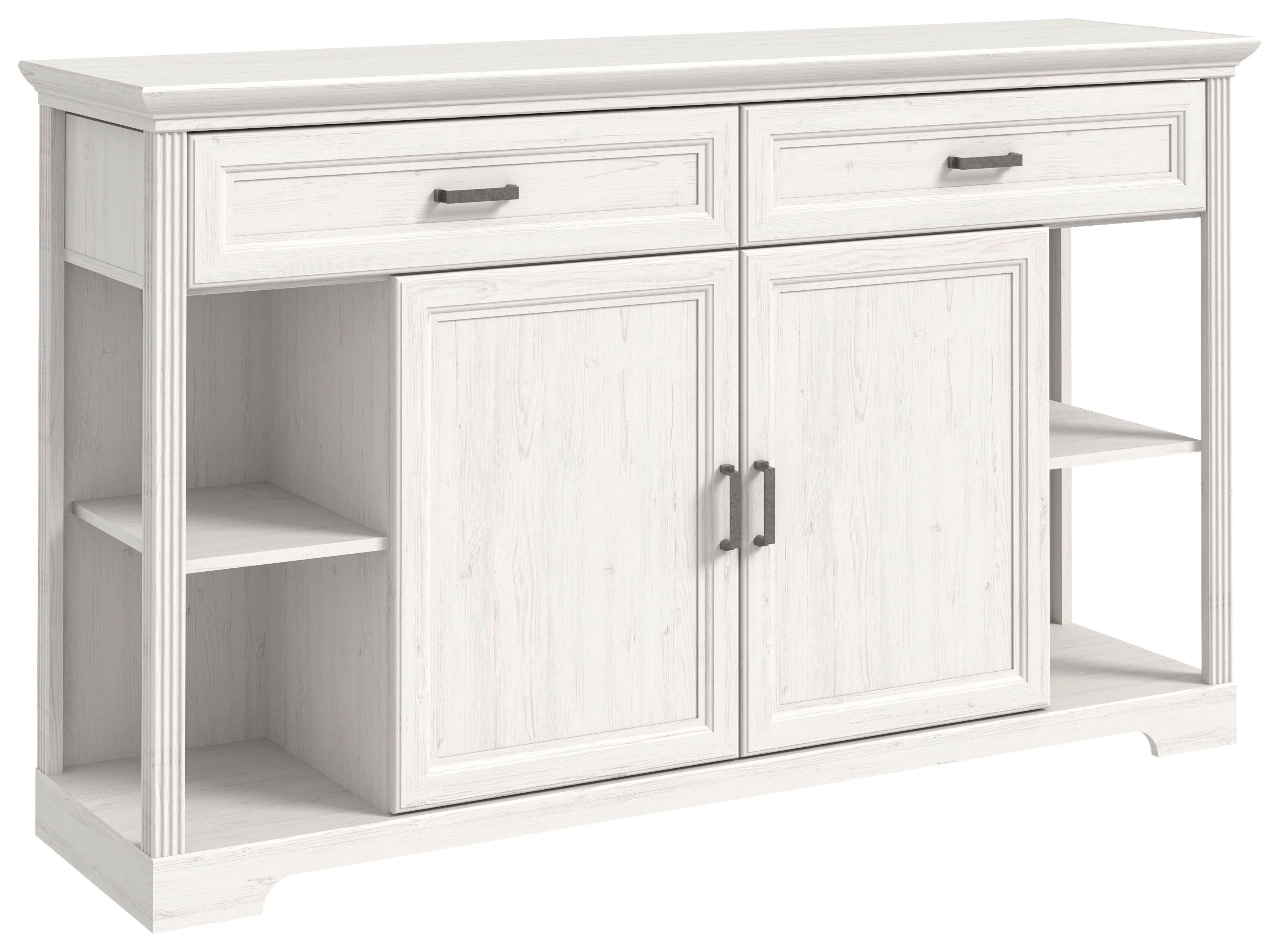 Sideboard in Pinienfarbe - Pinienfarben, Romantik / Landhaus, Holzwerkstoff/Metall (171/102/48cm) - Zandiara