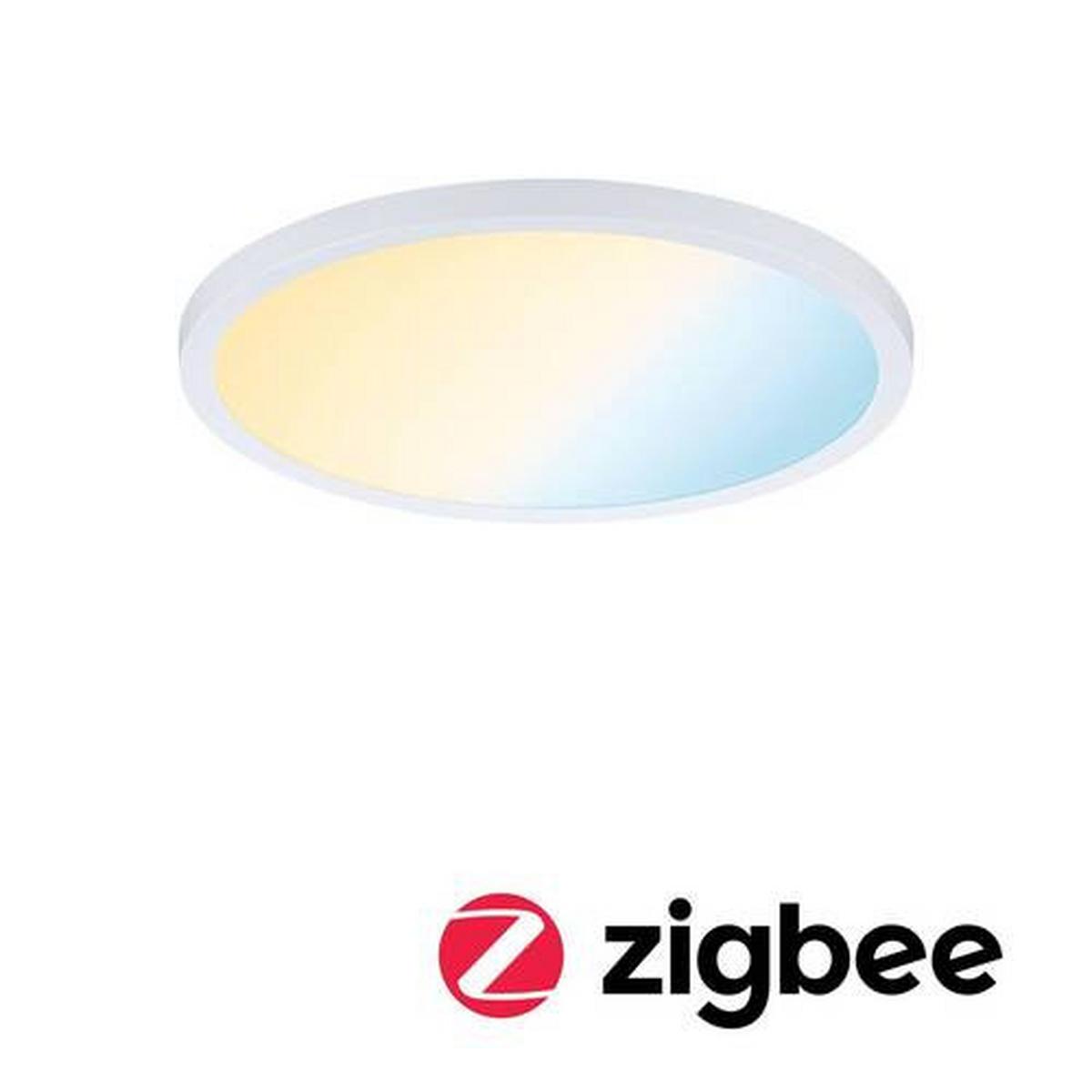LED-Paneel Areo in Weiß max. 18 Watt - Weiß, Design, Kunststoff (23/1cm) - Paulmann