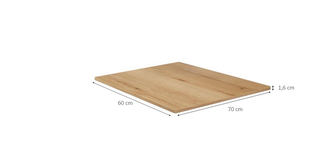Küchenrückwand NV70 Eichefarben - Eichefarben, MODERN, Holzwerkstoff (60/70/1,6cm) - Nobilia