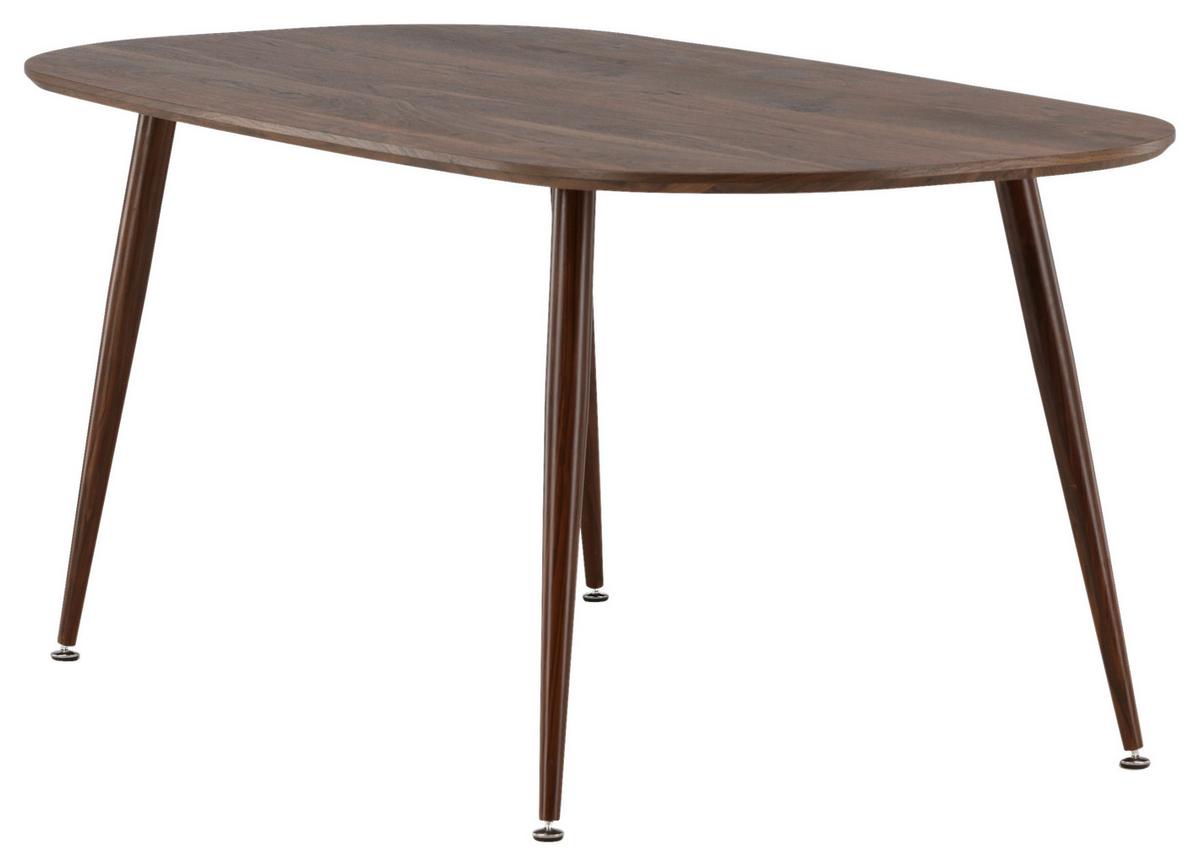 ESSTISCH SANFORD - Dunkelbraun, Design, Holz/Holzwerkstoff (180/90/75cm) - Livetastic