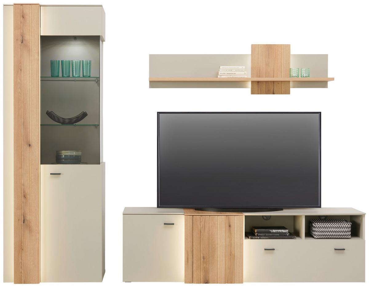 Vitrina Santana - Moderno, staklo/drvni materijal (71,8/203/44,8cm) - Modern Living