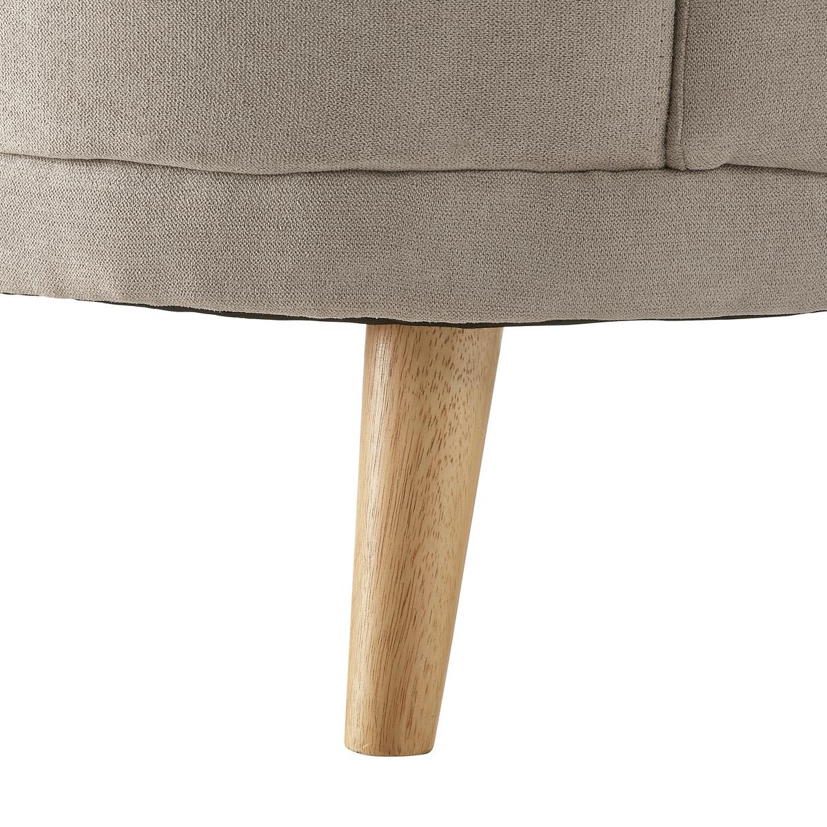 Sofa Jannike Grau Velours - Grau, Modern, Holz/Textil (207/84/80cm) - Bessagi Home