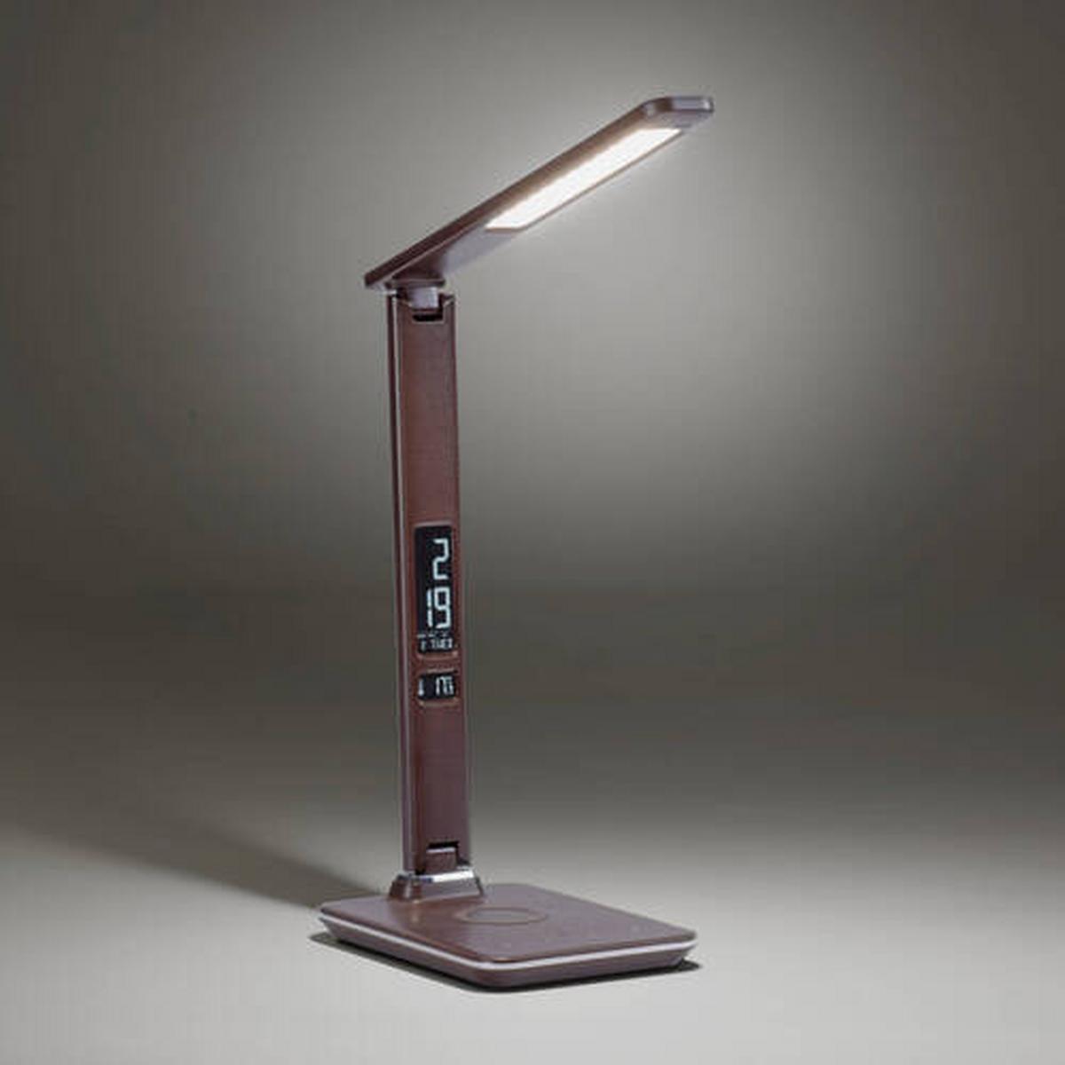 LED-Tischleuchte Adriano in Braun max. 6 Watt - Braun, Basics, Kunststoff/Metall (31/14/60cm) - Paul Neuhaus