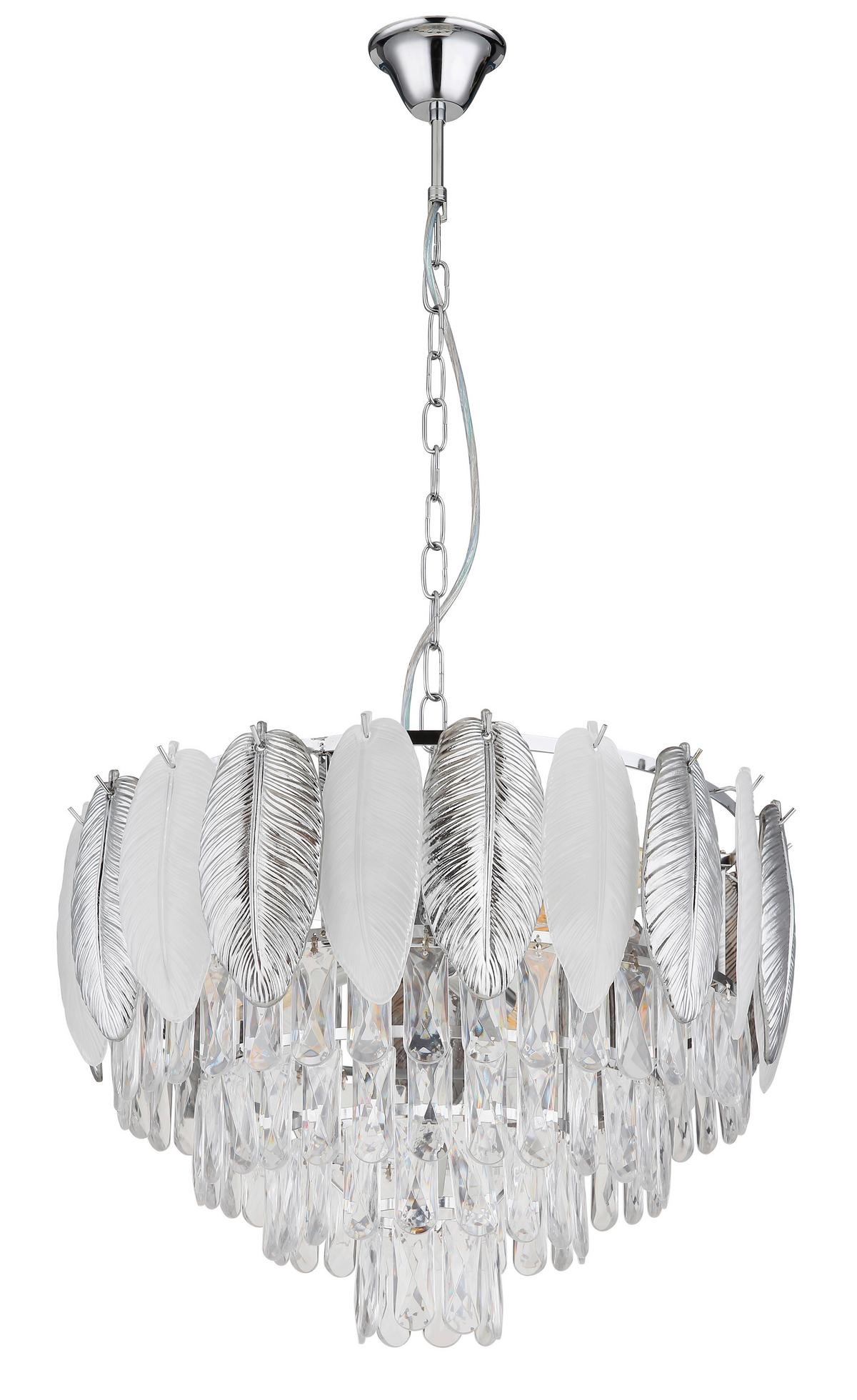 LUSTER BOJA KROMA - siva/prozirno, Konvencionalno, metal/plastika (52/139cm) - Globo