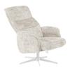 RELAXFÅTÖLJ STAR - vit/cremefärgad, Modern, metall/textil (72/107-95/86-110cm) - Mömax