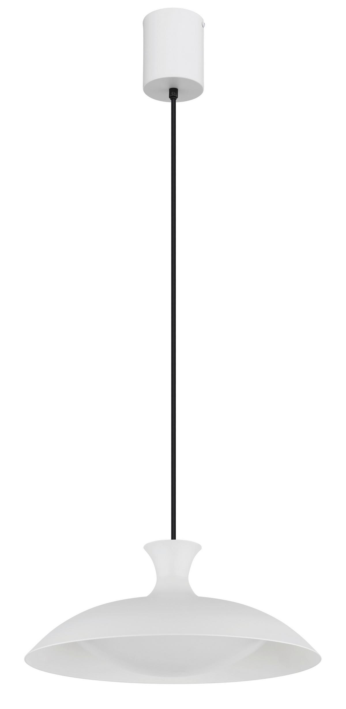 LED-HÄNGELEUCHTE 15781W  ROCHA - Weiss/Opal, Konventionell, Kunststoff/Metall (40/150cm) - Globo